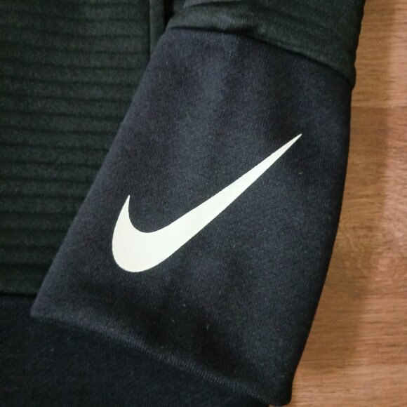 Nike Women’s Dri Fit Veneer Quilted Training Hoodie Black 860136-010 Size Large - Picture 5 of 7